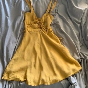 Yellow forever 21 dress